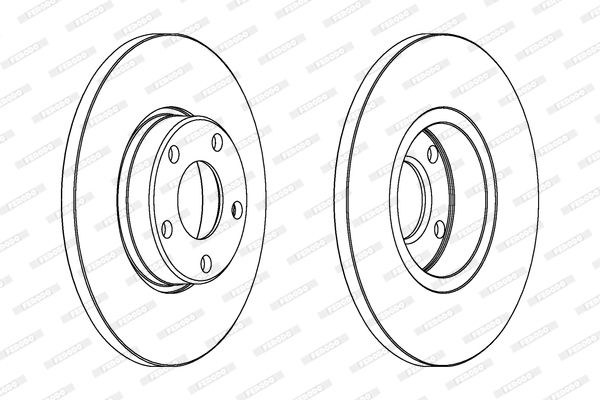 FERODO Тормозной диск DDF324C