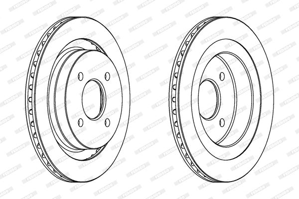 FERODO Тормозной диск DDF338