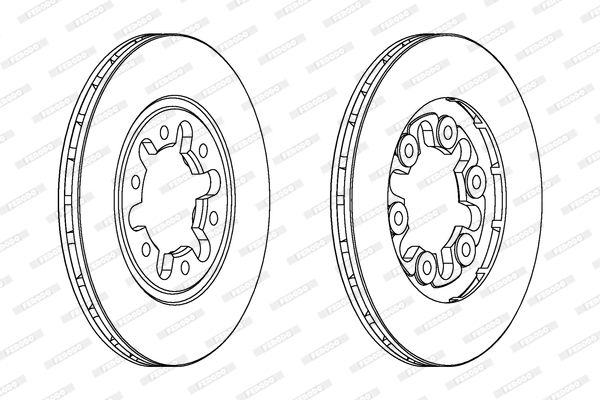 FERODO stabdžių diskas DDF357