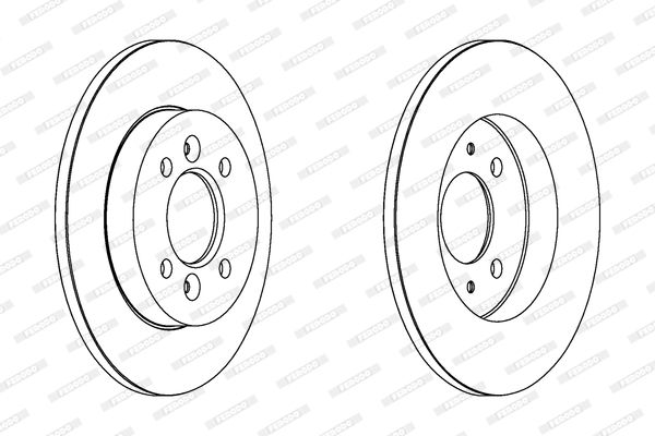 FERODO stabdžių diskas DDF362