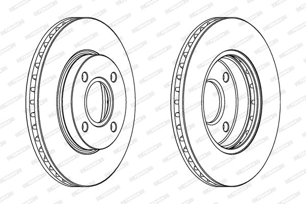 FERODO Тормозной диск DDF364C