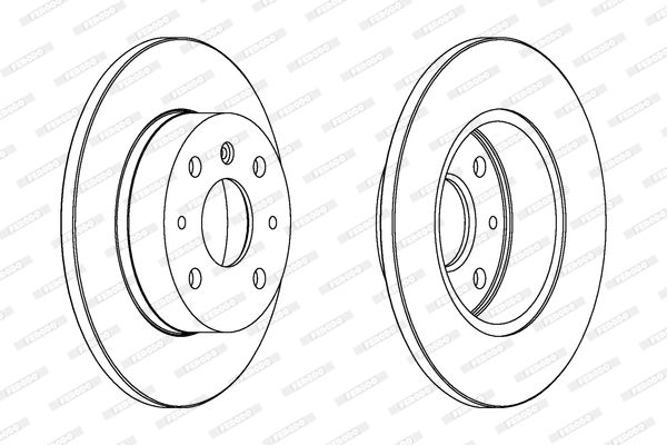 FERODO stabdžių diskas DDF386