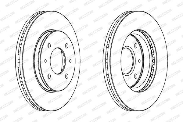FERODO stabdžių diskas DDF391