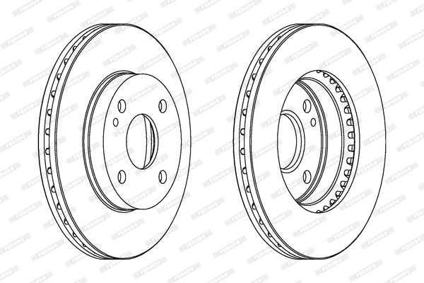 FERODO Тормозной диск DDF393C