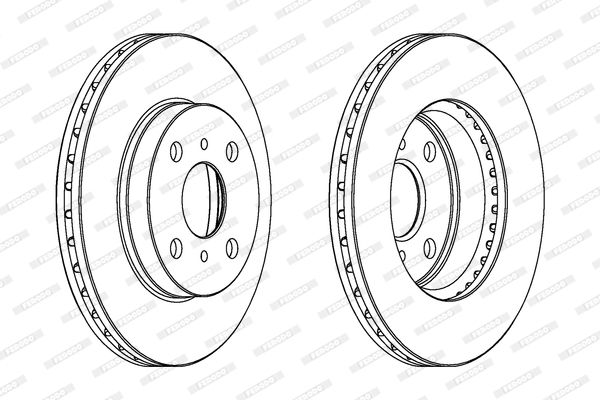 FERODO Тормозной диск DDF405