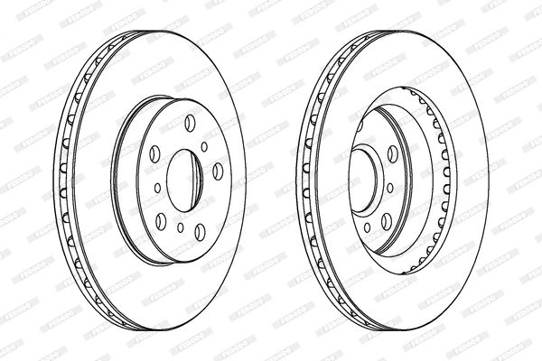 FERODO stabdžių diskas DDF411
