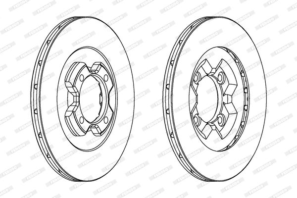 FERODO Тормозной диск DDF430