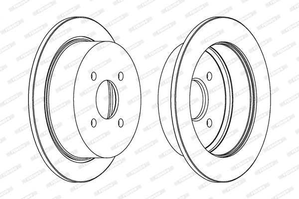 FERODO Тормозной диск DDF435