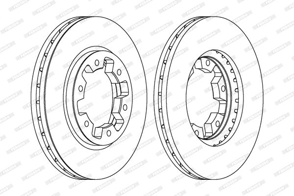 FERODO stabdžių diskas DDF464
