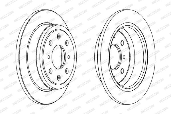 FERODO Тормозной диск DDF468C