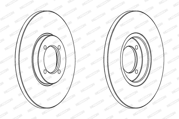 FERODO stabdžių diskas DDF481