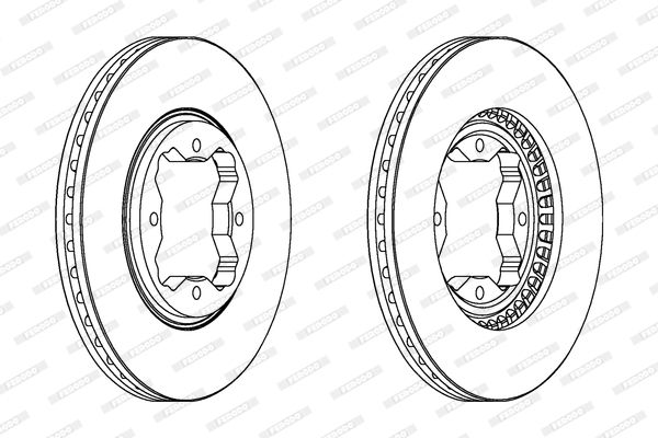 FERODO stabdžių diskas DDF494