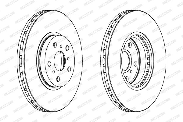 FERODO Тормозной диск DDF502