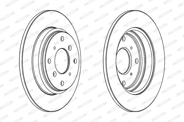 FERODO Тормозной диск DDF512