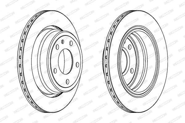 FERODO Тормозной диск DDF520