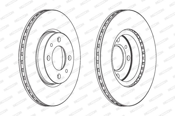 FERODO Тормозной диск DDF521