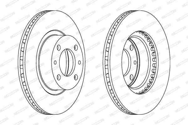 FERODO Тормозной диск DDF582
