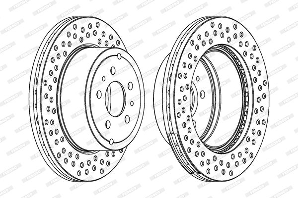 FERODO Тормозной диск DDF597