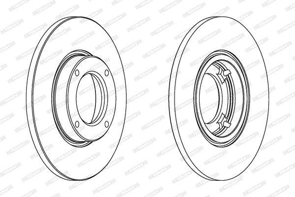 FERODO Тормозной диск DDF634