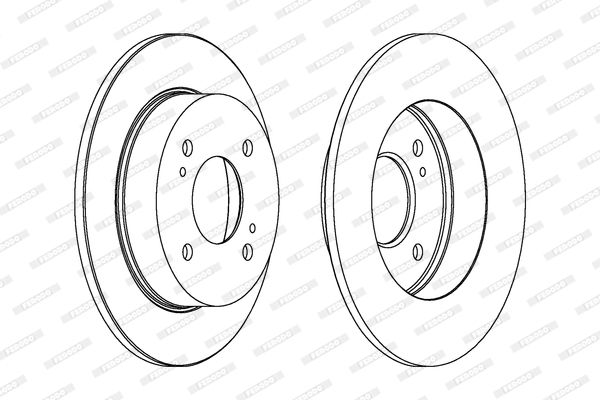 FERODO stabdžių diskas DDF674