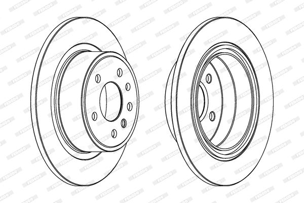 FERODO Тормозной диск DDF698C