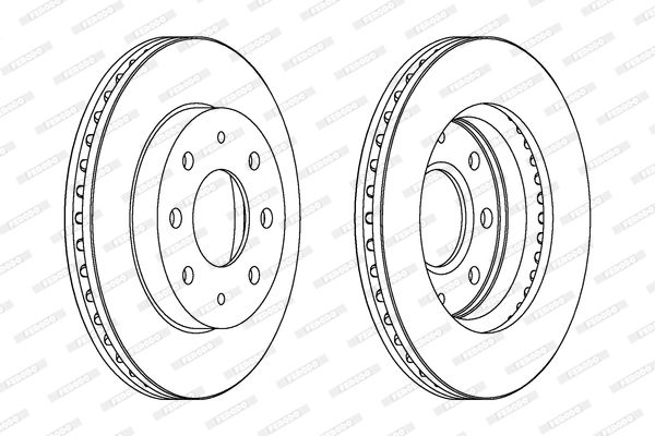 FERODO stabdžių diskas DDF741C