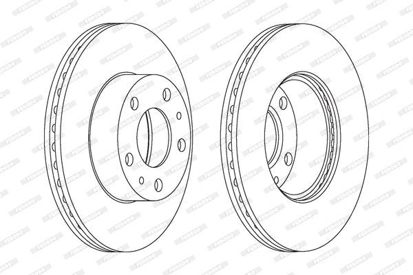 FERODO Тормозной диск DDF767C