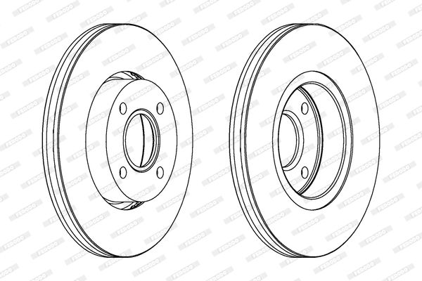 FERODO stabdžių diskas DDF801