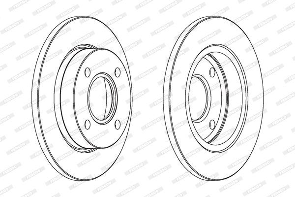 FERODO Тормозной диск DDF845C