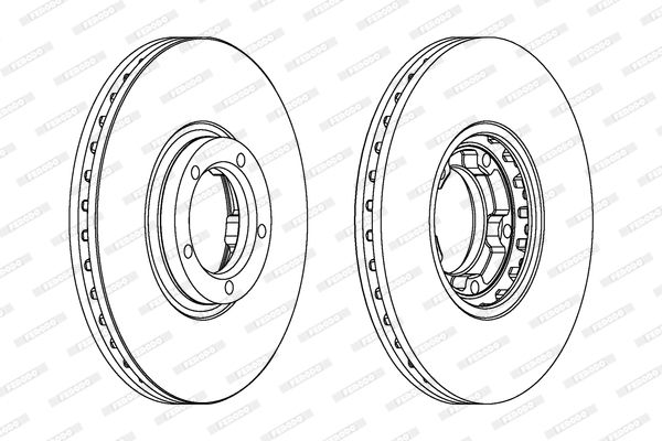 FERODO Тормозной диск DDF849