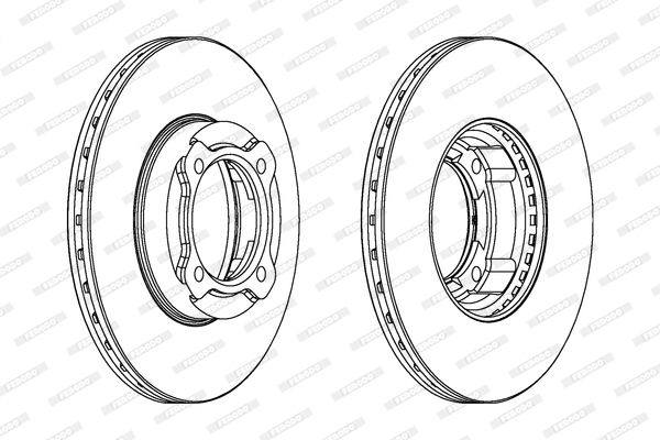 FERODO Тормозной диск DDF941
