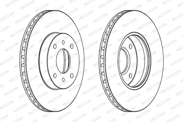 FERODO Тормозной диск DDF959C