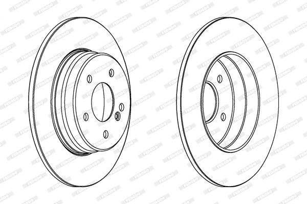 FERODO Тормозной диск DDF963C