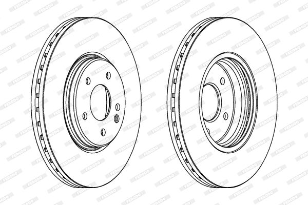 FERODO Тормозной диск DDF964