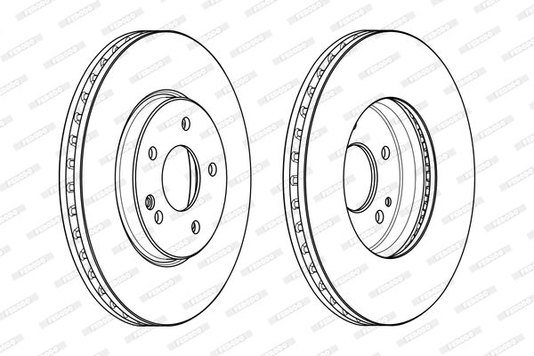 FERODO Тормозной диск DDF985