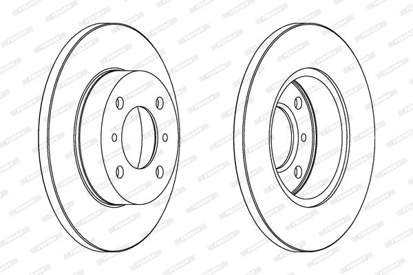 FERODO stabdžių diskas DDF988