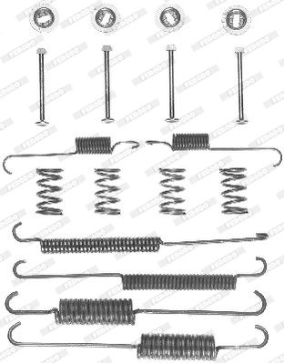 FERODO priedų komplektas, stabdžių trinkelės FBA115