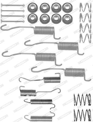 FERODO priedų komplektas, stabdžių trinkelės FBA225