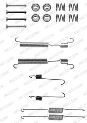 FERODO priedų komplektas, stabdžių trinkelės FBA251