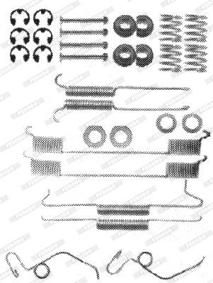 FERODO priedų komplektas, stabdžių trinkelės FBA32