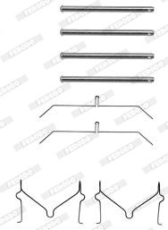 FERODO priedų komplektas, diskinių stabdžių trinkelės FBA508