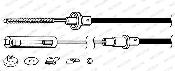 FERODO sankabos trosas FCC421120