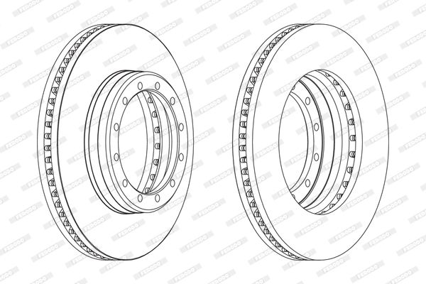 FERODO Тормозной диск FCR129A