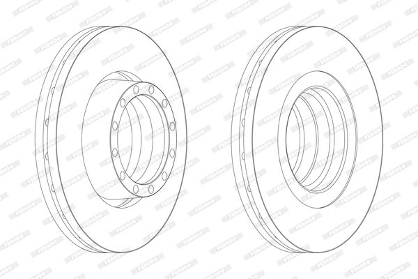 FERODO Тормозной диск FCR132A