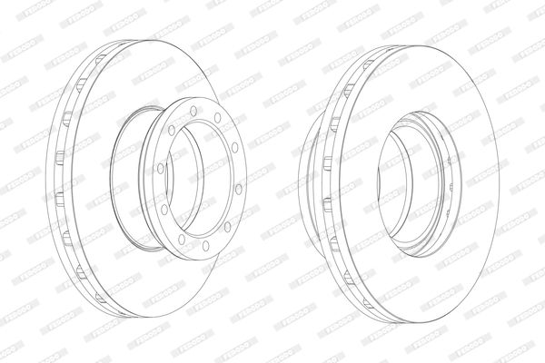 FERODO Тормозной диск FCR151A