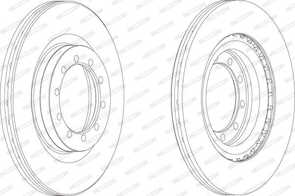 FERODO Тормозной диск FCR183A