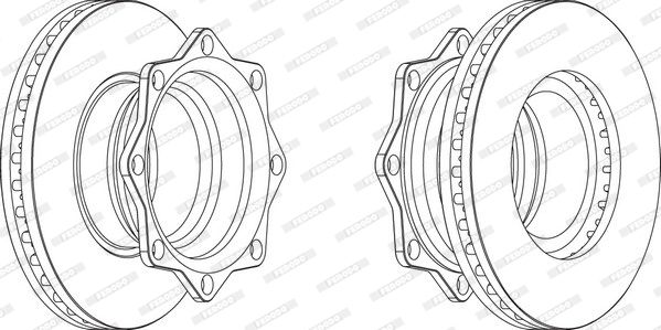 FERODO Тормозной диск FCR202A