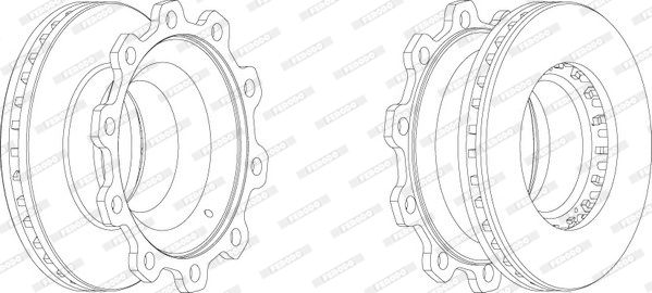 FERODO Тормозной диск FCR205A