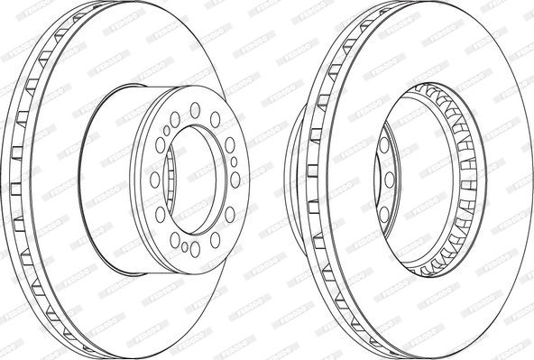 FERODO Тормозной диск FCR212A