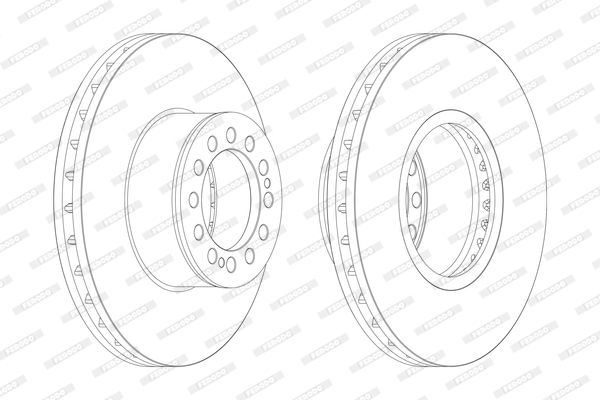 FERODO Тормозной диск FCR214A